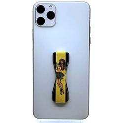LoveHandle Universal Phone Grip for Most Smartphones, Mini Tablets and Cases, Hula Girl Design Elastic Strap with Black Base, lh-01-hulagirl