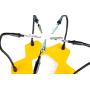 KOTTO Third Hand Professional Soldering Stand Tool PCB Holder Five Arms Helping Hands Crafts Jewelry Hobby Workshop Helping Station Non-Slip Steel Weighted Base for PCB Electronics Wires