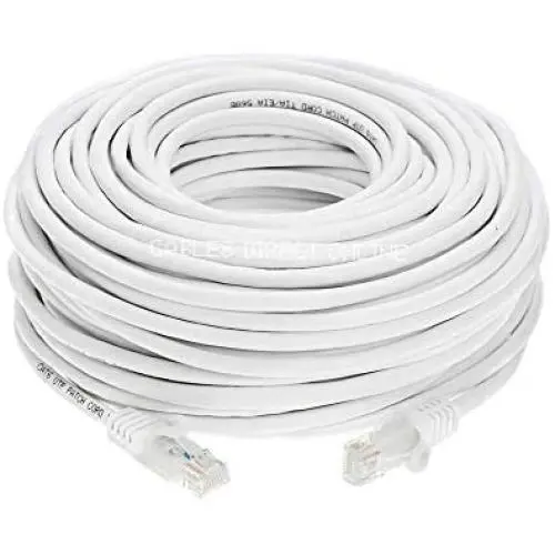 Cables Direct Online Snagless Cat5e Ethernet Network Patch Cable White 50 Feet