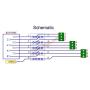 Electronics-Salon Slim DIN Rail Mount RJ45 8P8C Breakout Board Interface Module.
