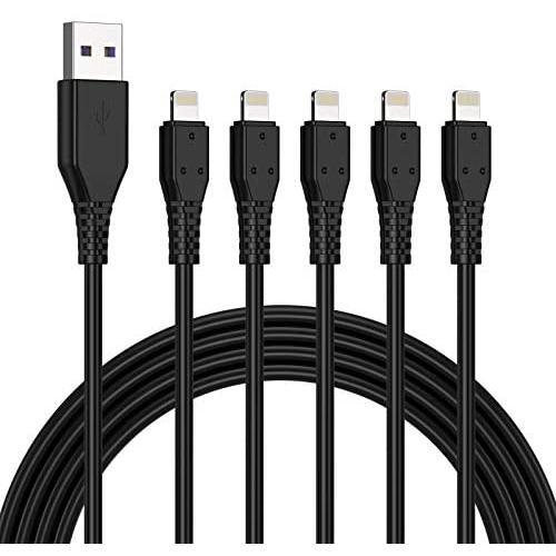 iPhone Charger Cable 3FT 5Pack,Lightning Cable 3 Foot Cord Sync USB Fast Charging Cord Compatible with iPhone 11/11 Pro/Pro Max/SE/X/XS Max/XR/8/8 Plus/7/7 Plus/iPad(Black) iPhone Charger Cable 3FT 5Pack,Lightning Cable 3 Foot Cord Sync USB Fast Charging Cord Compatible with iPhone 11/11 Pro/Pro Max/SE/X/XS Max/XR/8/8 Plus/7/7 Plus/iPad(Black)