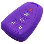 Qty(2) Alegender Slilicone 5-Buttons Smart Key Fob Cover Case Holder Remote Bag Protector Fit for 2017 2018 2019 Chevy Malibu Camaro Trax Traverse Sonic Cruze Volt Equinox Spark