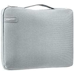 Amazon Basics 11.6'' Professional Laptop Case Sleeve Bag (With Retractable Handle) - Grey