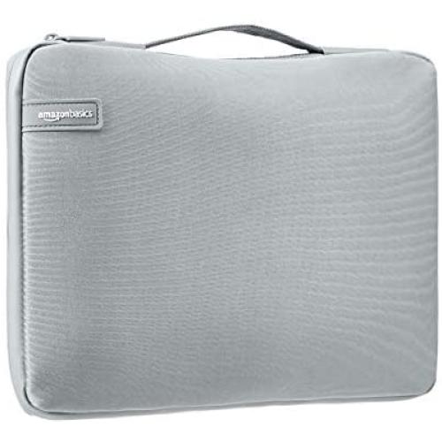 Amazon Basics 11.6'' Professional Laptop Case Sleeve Bag (With Retractable Handle) - Grey