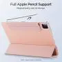 ESR Rebound Magnetic Smart Case for iPad Pro 12.9'' 2020/2018, Convenient Magnetic Attachment [Supports Pencil Pairing & Charging] Smart Case Cover, Auto Sleep/Wake Trifold Stand Case - Rose Gold