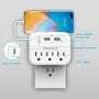 Wall Charger Outlet Extender, ONSINCO 3-Outlet Surge Protector Multi Plug Outlet with 3 USB Wall Charger(Total 3.4A), Outlet Adapter for Home, Office and School