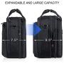 KROSER 18'' Laptop Bag Premium Laptop Briefcase Fits Up to 17.3 Inch Laptop Expandable Water-Repellent Shoulder Messenger Bag Computer Bag for Travel/Business/School/Men/Women-Black