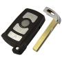 Waray 4 Button Remote Car Key Shell Fob Case for BMW 7 Series 745i 750i 750Li 760i 760Li Smart Key Fob Cover Waray 4 Button Remote Car Key Shell Fob Case for BMW 7 Series 745i 750i 750Li 760i 760Li Smart Key Fob Cover