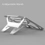 AICHESON Adjustable Aluminum Silver Laptop Stand