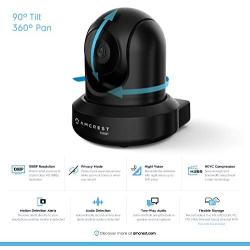 Amcrest ProHD 1080P WiFi Camera 2MP (1920TVL) Indoor Pan/Tilt Security Wireless IP Camera IP2M-841B (Black)