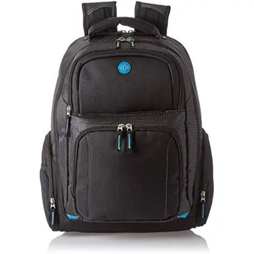 Zoom Checkpoint-Friendly 15'' Laptop Computer Backpack Bag Black