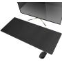 CENNBIE Artificial Leather Desk Mat Pad Blotter Protector, 90x40cm Extended Non-Slip Rectangular, 35.5''x15.5'' Laptop Keyboard Mouse Pad(Black)
