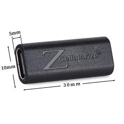 Cellularize USB C Female to Female Adapter (Black, 2 Pack) 3.1/10Gbps USB Type C Coupler Extender Extension Connector for Samsung Galaxy S8, Google Pixel, Nintendo Switch