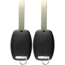 KeylessOption Keyless Entry Remote Fob Uncut Ignition Car Key for 2006-2011 Honda Civic EX Si N5F-S0084A (Pack of 2)