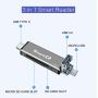 SmartQ C350 USB-C and USB A USB Memory Card Reader USB 3.0 Super Speed for MicroSDXC, MicroSDHC, SD, SDXC, SDHC, SD Cards, Works for Windows, Mac OSX, Android Devices, OTG Adapter (Grey Trio w Case)