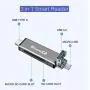 SmartQ C350 USB-C and USB A USB Memory Card Reader USB 3.0 Super Speed for MicroSDXC, MicroSDHC, SD, SDXC, SDHC, SD Cards, Works for Windows, Mac OSX, Android Devices, OTG Adapter (Grey Trio w Case)