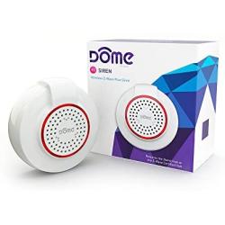 Dome Home Automation DMS01 Wireless Z-Wave Battery-Powered Home Security Siren and Chime, White