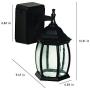 Addington Park 31847 Grace Collection 1-Light Traditional Outdoor Wall Sconce with Seeded Glass and 2 GFCi Built-In Outlets, Black Finish Addington Park 31847 Grace Collection 1-Light Traditional Outdoor Wall Sconce with Seeded Glass and 2 GFCi Built-In Outlets, Black Finish
