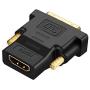 CableCreation DVI to HDMI Adapter, Bi-Directional DVI Male to HDMI Female Converter, Support 1080P, 3D for PS5,PS4,TV Box,Blu-ray,Projector,HDTV
