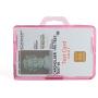 RFID Blocking Badge Holder Landscape DuoLite by Identity Stronghold - FIPS Approved Badge Holder - 100% USA Made (Pink)