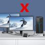 Displayport Cable 1.4 displayport Switch 2 in 1 Out @30Hz 4K@120Hz Splitter Converterdisplayport switchdisplayport Splitter for Multiple Sourceand displays.
