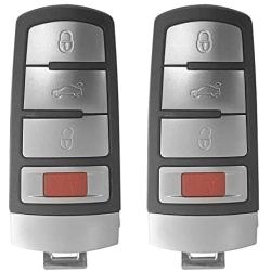 Car Key Fob For VW Passat CC 2006-2014 Smart Remote 4 Button 315MHz FCCID: NBG009066T ;by AUTO KEY MAX (PAIR)