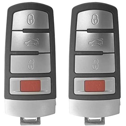 Car Key Fob For VW Passat CC 2006-2014 Smart Remote 4 Button 315MHz FCCID: NBG009066T ;by AUTO KEY MAX (PAIR)