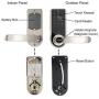 ETEKJOY Electronic Door Lock 3-in-1 Password RFID Card/Tag Hidden Keyhole Digital Touchscreen Keypad Left/Right Lever Reversible Handle Keyless Smart Auto Lock