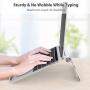 Nulaxy Adjustable Laptop Stand, Laptop Riser, Aluminum Notebook Holder Stand Compatible with MacBook, Air, Pro, Dell XPS, HP, Samsung, Alienware, More Laptops up to 17.3''- Silver