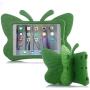 iPad case for Kids, Feitenn 3D Cartoon Butterfly Non-Toxic EVA Light Weight Kid Proof Shockproof case with Kickstand for ipad 5/ ipad 6 /ipad pro 9.7/ New iPad 2017 case (Green)
