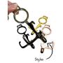 No Touch Door Opener (4 PC) | Clean Keys Button Pusher Stylus | Touchless Hands Free Sanitary Germ Utility Tool for Germaphobe | EDC Keychain | No Contact Handle | Multiple Opener