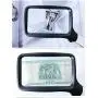 Large Handheld Page Magnifying Glass Folding Reading Magnifier with Light 2X with 5 LED Illuminated Lighted Jumbo Magnifier for Seniors Reading, Map, Macular Degeneration (2 Pack, Black and White)