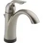 Delta Faucet Lahara Single Hole Bathroom Faucet Brushed Nickel, Touchless Bathroom Faucet, Diamond Seal Technology, Drain Assembly, Stainless 538T-SS-DST, 5.50 x 2.44 x 5.50 inches