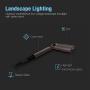 GOODSMANN Landscape Lighting Low Voltage Spotlight 20 Watts Halogen Landscape Lights with Metal Stake and Connector 176 Lumens 3000K for Outdoor Lighting Pathway Lawn Garden (8 Pack) 9920-9603-08