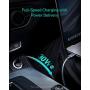 AUKEY Car Charger Compatible with iPhone 12/12 Mini/12 Pro/12 Pro Max,30W USB C Car Charger with Metal Dual Port,Fast Car Charger Adapter with PPS&QC 3.0 and Mini Flush Fit for iPad, Samsung,Google