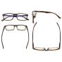 Eyekepper Computer Reading Glasses Blue Light Filter Reader Eyeglasses Blue Glare Blocking Men Women, Tortoiseshell