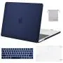 MOSISO Compatible with MacBook Pro 13 inch Case 2016-2020 Release A2338 M1 A2289 A2251 A2159 A1989 A1706 A1708, Plastic Hard Shell Case&Keyboard Cover Skin&Screen Protector&Storage Bag, Navy Blue
