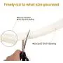 Weather Stripping for Doors-4 Rolls, 1/4 Inch Wide X 1/8 Inch Thick Total 52 Feet Long, High Density Adhesive Foam Tape Window Insulation Gasket Tape (13ft x 2 Rolls Black+13ft x 2 Rolls White)