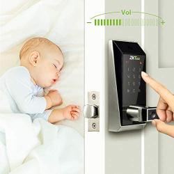 AL10B Lever Lock with Touch Screen and Bluetooth Smart Door Lock Digital Lock with 2 Mifare Cards