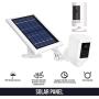 Wasserstein Solar Panel Compatible with Ring Spotlight Cam Battery & All-New Ring Stick Up Cam Battery - Power Your Ring Surveillance Camera continuously with 2W 5V Charging (2 Pack, White)