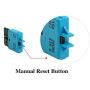 LENKRAD 5pcs 15A Circuit Breaker Blade Fuse Manual Reset RV Marine ATS Fuse 12V-28V DC (Blue)