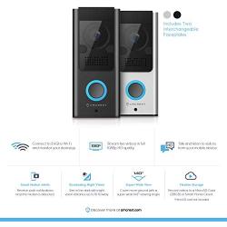 Amcrest 1080P Video Doorbell Camera Pro, Outdoor Smart Home 2.4GHz Wireless WiFi Doorbell Camera, Micro SD Card, PIR Motion Detector, RTSP, IP55 Weatherproof, 2-Way Audio, 140º Wide-Angle Wi-Fi AD110