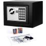 Digital Electronic Security Safe Box Fireproof Wall-Anchoring Safe Deposit Box for Money Jewelry Cash Batteries - US Stock (Black)