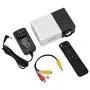 Vbestlife Mini Projector,Portable 1080P 600lm 4 : 3 LED Projector Home Cinema Theater Movie Support Laptop PC Smartphone HDMI Input,Great Gift Pocket Projector for Party Camping (Black&White)