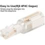 Telephone Cord Detangler, Uvital Wireless Anti-Tangle Telephone Handset Cable 360 Degree Rotating Landline Swivel Cord Untangler White (2 Pack)