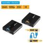 gofanco 394ft 1080p HDMI Extender Over Single CAT6 Ethernet Cable with ESD Protection, Lossless Signal, IR, Very Low Latency – Up to 394ft (120m) Long Range Balun at 1080p (Not 1080i), (HDExt120ESD)