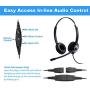 Sinseng Cell Phone Headset with Microphone Noise Cancelling & Audio Controls Wired Computer Headphone for iPhone Samsung Huawei HTC ZTE BlackBerry Smartphones and Laptop PC Mac Tablet with 3.5mm Jack