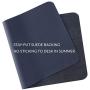 Bedsure Genuine Leather Desk Pad, Office Desk Mat Blotter on Top of Desks, Large Computer Desk Mat, Waterproof Non Slip Desk Pad Protector for Office and Home (Dark Blue,15.7x31.5 inches)