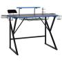 Amazon Basics Gaming Computer Desk with Storage for Controller, Headphone & Speaker - Blue