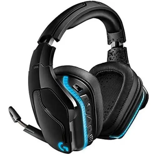 Logitech G935 Wireless DTS:X 7.1 Surround Sound LIGHTSYNC RGB PC Gaming Headset - Black, blue